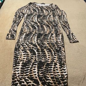 Signature print dress